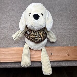 Scentsy Buddy Luke the Labrador Retriever Cream Corduroy Plush Camo Vest Dog